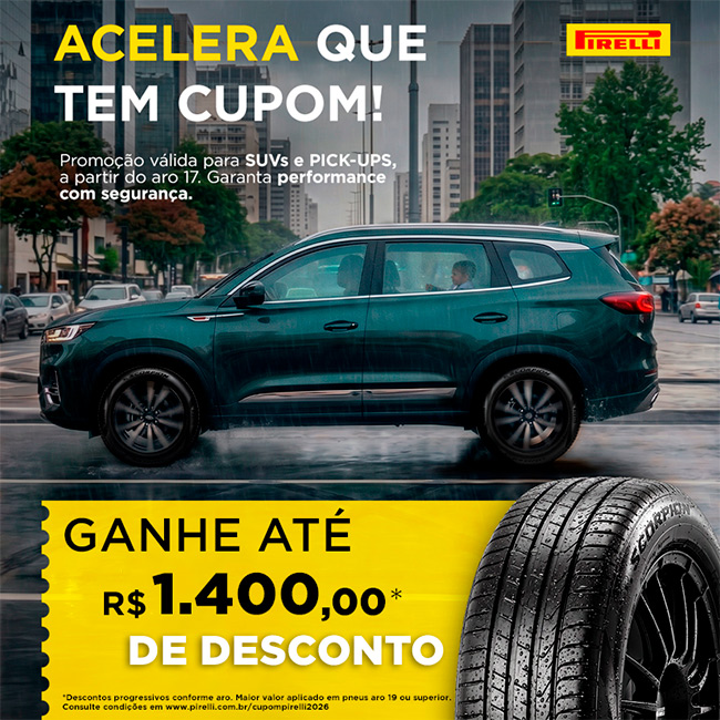 Banner Mobile Campanha cupom Pirelli